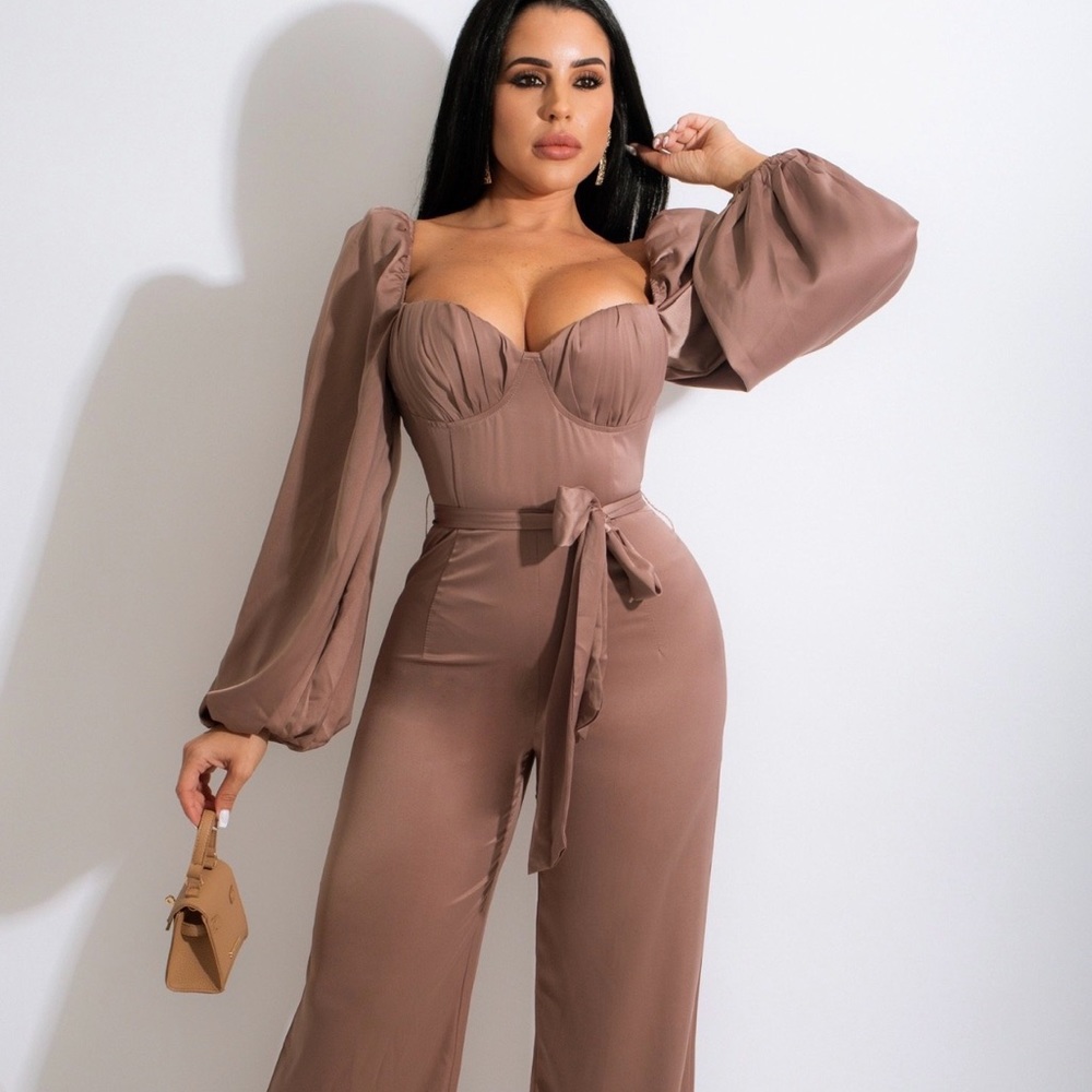 Always Fabulous Jumpsuit in Color Chocolate
